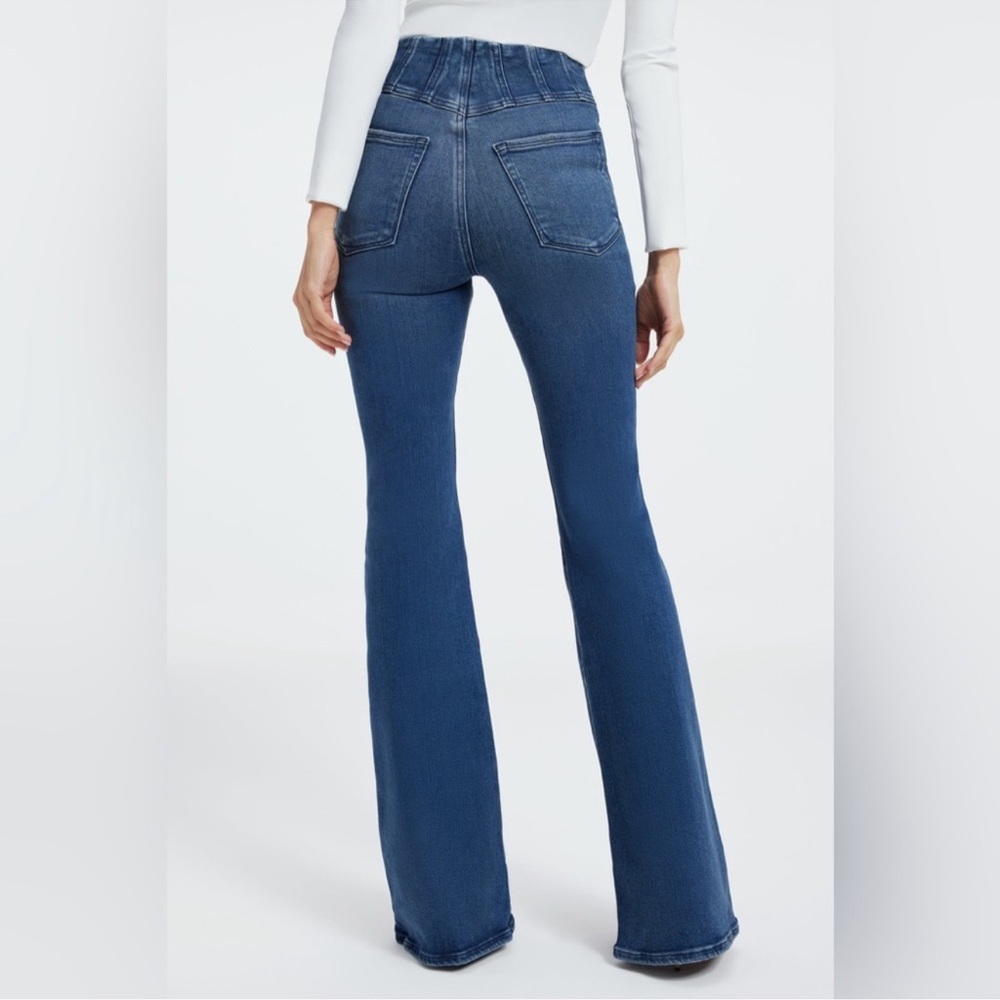 Good American | NWOT Good Legs Flare Compression Jeans - Picture 2 of 9
